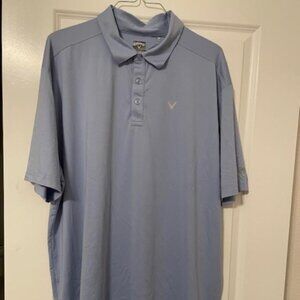 Calloway V Opti-Dri Light Blue 2XLT Golf Shirt - about 34" in length  Big & Tall